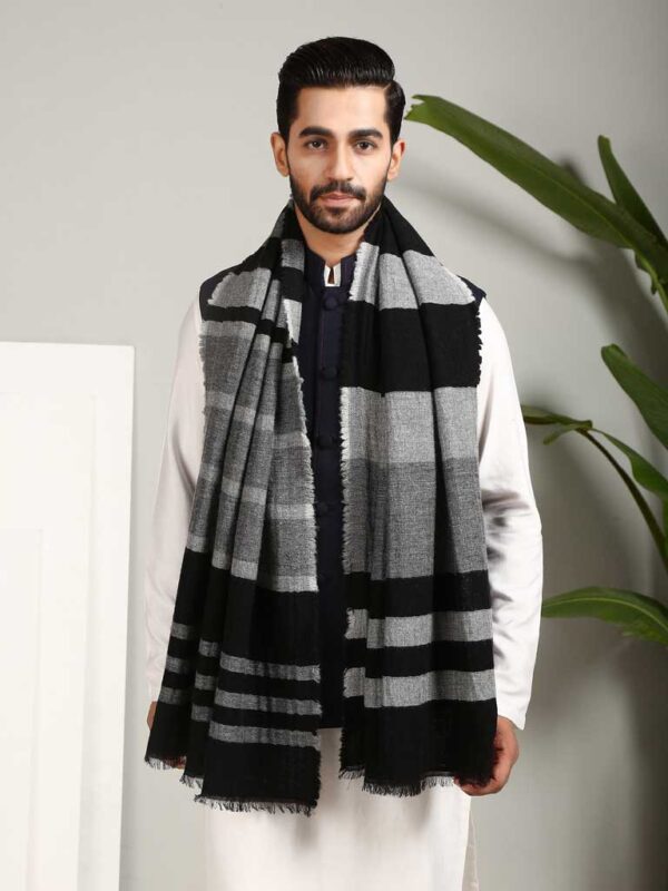 Lambs Wool Stripes Scarf