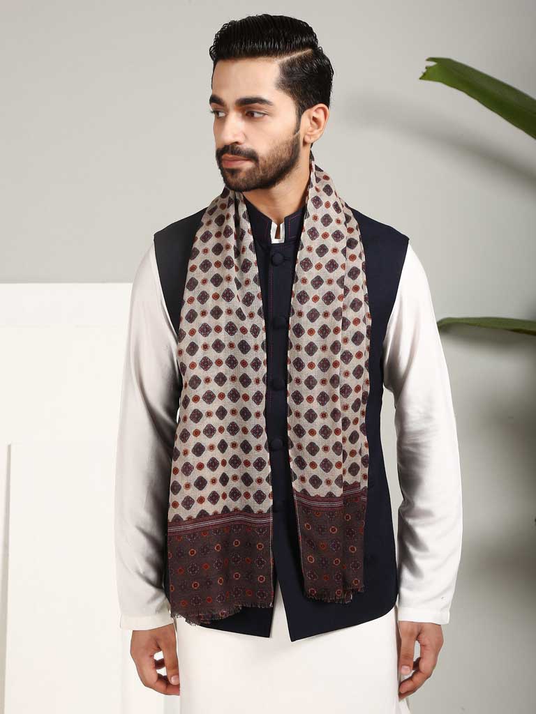 Unisex Tie Design Mens Scarf