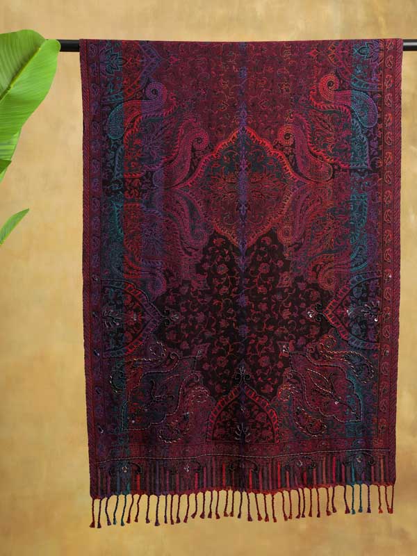 Paisley Fusion Hand Bead Wrap - Aurora Multi